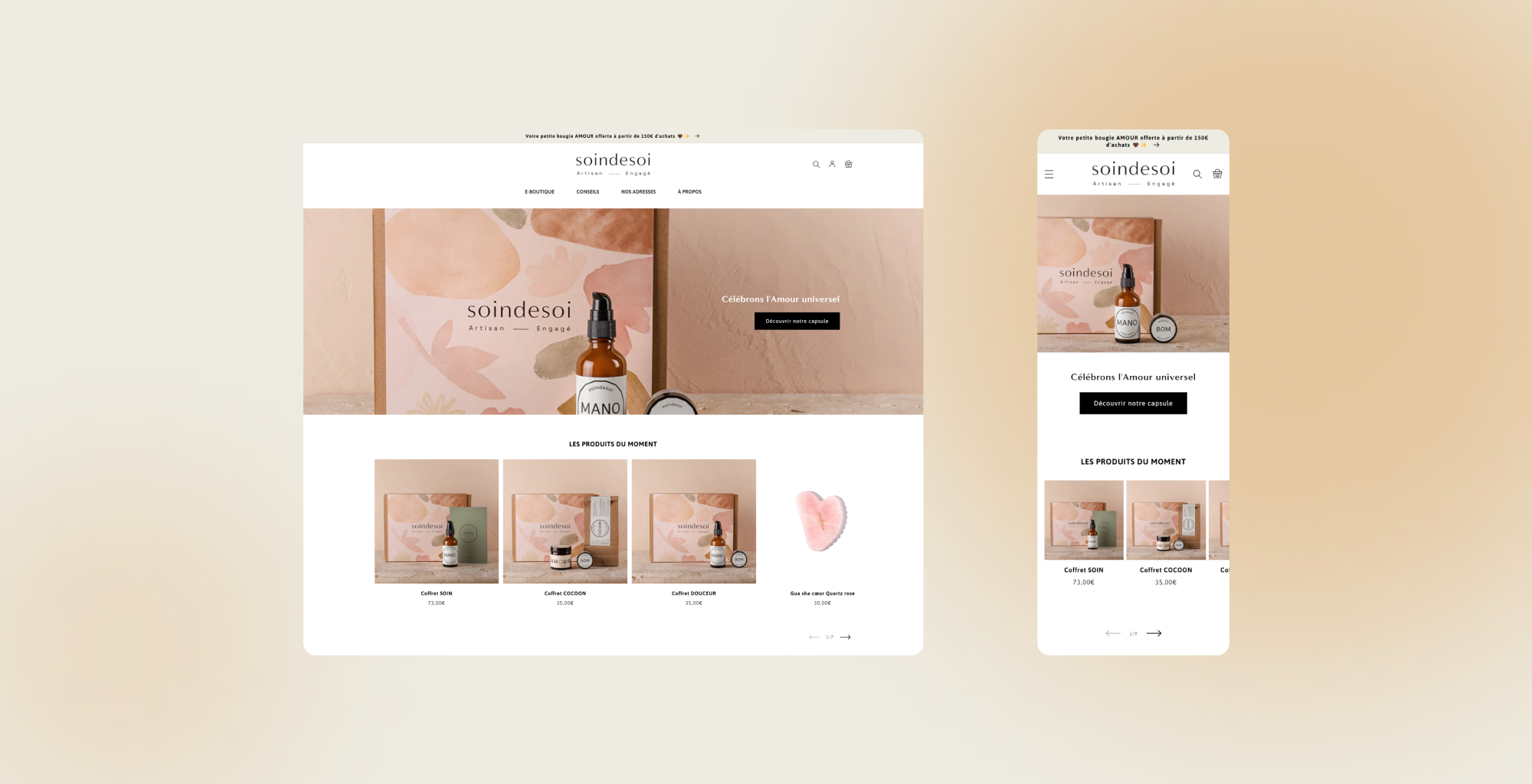Mockup designé par agence Shopify